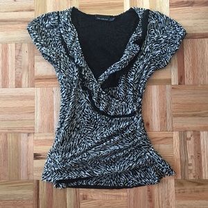 ! CLOSET CLOSING [The Limited] Black & White Top